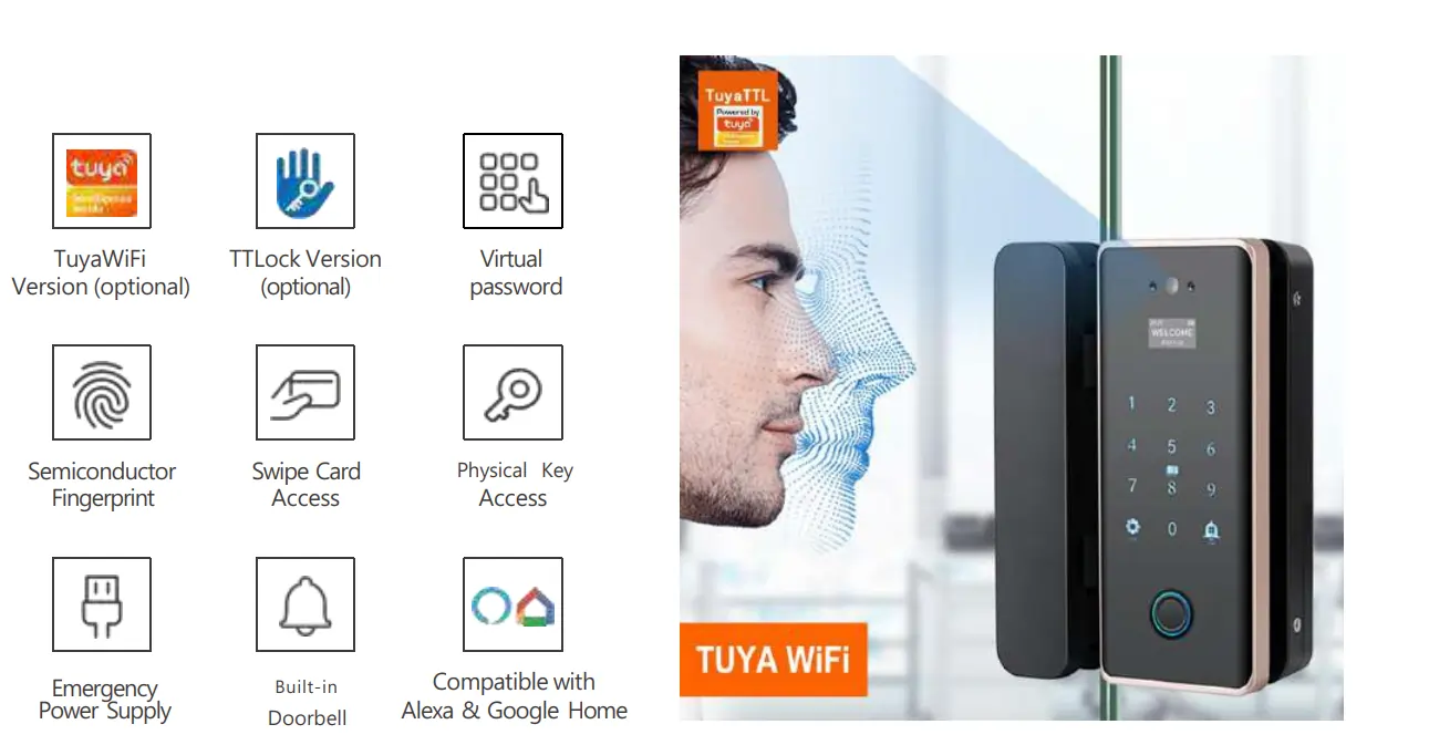 Fiche technique complète G010 serrure digitale haute sécurité