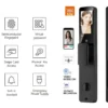 Serrure intelligente F016D Tuya TTL noire avec reconnaissance faciale 3D, Palm Vein sans contact, video intercom, communication vocale bidirectionnelle et contrôle smartphone – Smart Lock Connectée Premium