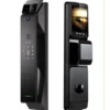 Serrure reconnaissance veine du doigt F017 — Serrure intelligente F017 noire premium avec double caméra grand angle et infrarouge, écran couleur visiophone intégré, clavier numérique tactile et double lecteur empreintes – Smart Lock Haute Sécurité