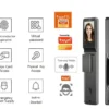 Serrure intelligente F025 Tuya TTL avec reconnaissance faciale, Palm Vein sans contact, Two-way Voice, visiophone numérique, historique ouvertures et contrôle smartphone – Smart Lock Connectée Premium