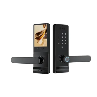 Serrure intelligente H006 avec écran tactile et empreinte digitale.