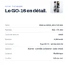 Fiche technique de la serrure connectée GoLocky GO-16 : porte bois ou métal, 40 à 120 mm, panneau 425 × 71 mm, corps de serrure 6068