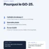 Points forts de la serrure connectée GoLocky GO-25 : cylindre de niveau C, sonnette photo, écran OLED