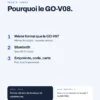 Points forts de la serrure connectée pour porte en verre GoLocky GO-V08 : même format que le GO-V07, Bluetooth, empreinte, code, carte