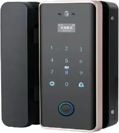 Poignée connectée GoLocky pour porte en verre