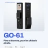 Serrure connectée GoLocky GO-61 — fine et étanche, pour les châssis étroits (35 mm de large, IP68, visage 3D)